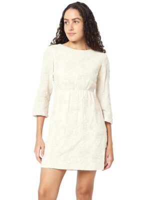 Women's Cotton Fit and Flare Above The Knee Dress