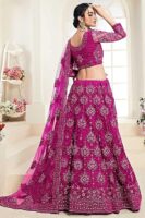 Elegant and Stylish Lehenga Choli for Women – Traditional Indian Wear with Embroidery, Perfect for Weddings and Festivals (Net-Pink)
