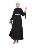 Abaya Georgette Full Sleeve Length Stylish Abaya Dress for Women for Girl