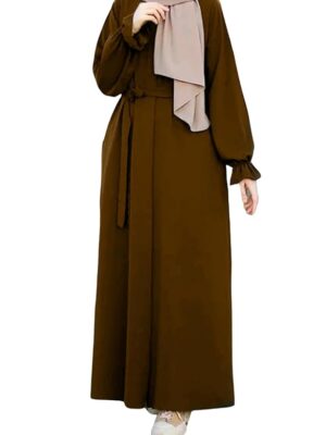 Abaya Burqa Dress's for Women Stitched Burkha | Casual Wear Abaya Burqa(Brown)