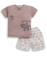 Boys Printed Casual T-Shirt and Shorts Set